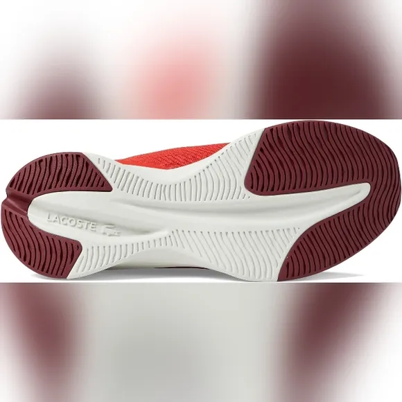 Mens Lacoste Sneakers Run Spin Comfort 2223 SMA Size 13 Athletic NEW Red