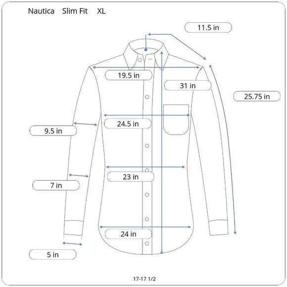 Men's Nautica Slim Fit Wrinkle-Resistant Dress Shirt