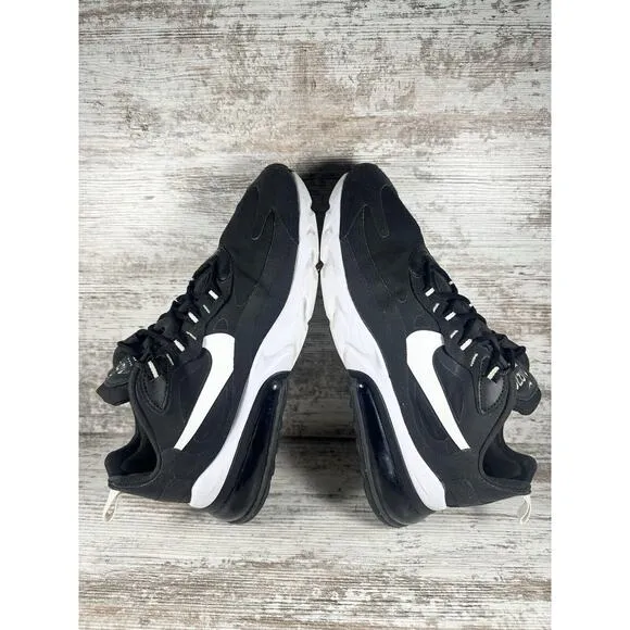 Men's Nike Air Max 270 React Black/White Sneakers Sz 10 Athletic Gym