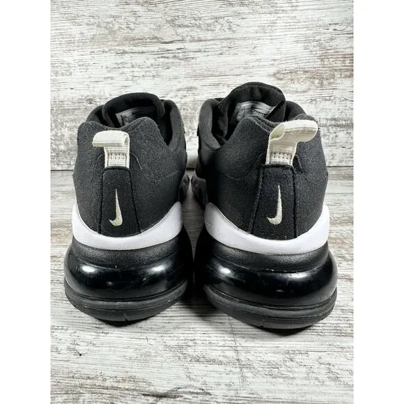 Men's Nike Air Max 270 React Black/White Sneakers Sz 10 Athletic Gym