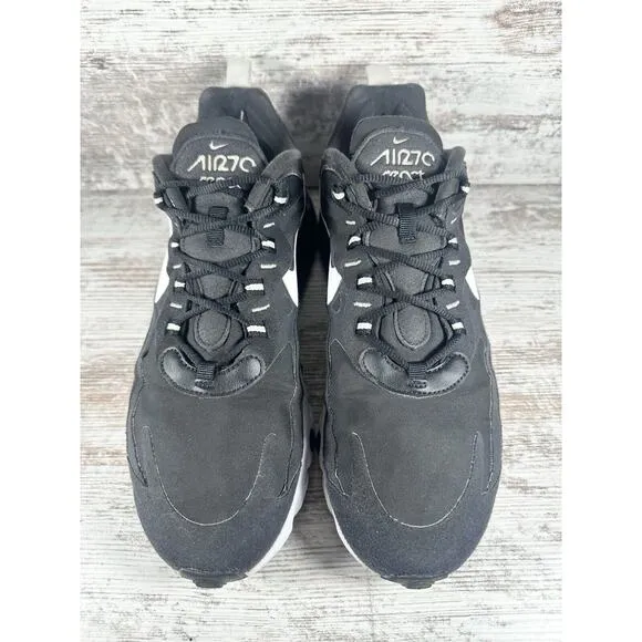 Men's Nike Air Max 270 React Black/White Sneakers Sz 10 Athletic Gym