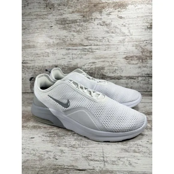 Men's Nike Air Max Motion 2 White/Wolf Grey Sneakers Sz 12 Athletic Gym EUC!