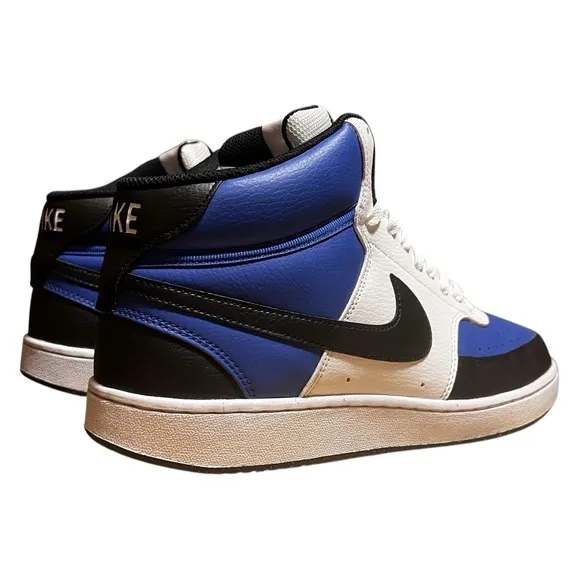 Mens NIKE COURT VISION MID NEXT NATURE FQ8740-480 Game Royal/Black/White Sz 12