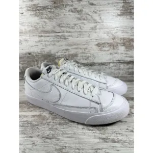 Men's Nike iD Blazer '77 Low Triple White Sneakers Sz 10 Athletic Gym EUC!