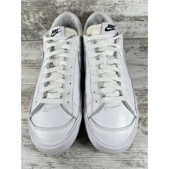 Men's Nike iD Blazer '77 Low Triple White Sneakers Sz 10 Athletic Gym EUC!