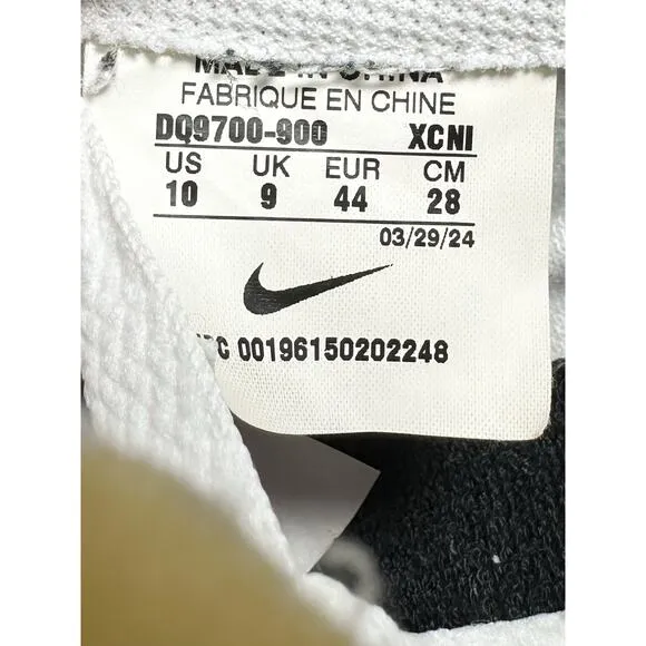 Men's Nike iD Blazer '77 Low Triple White Sneakers Sz 10 Athletic Gym EUC!