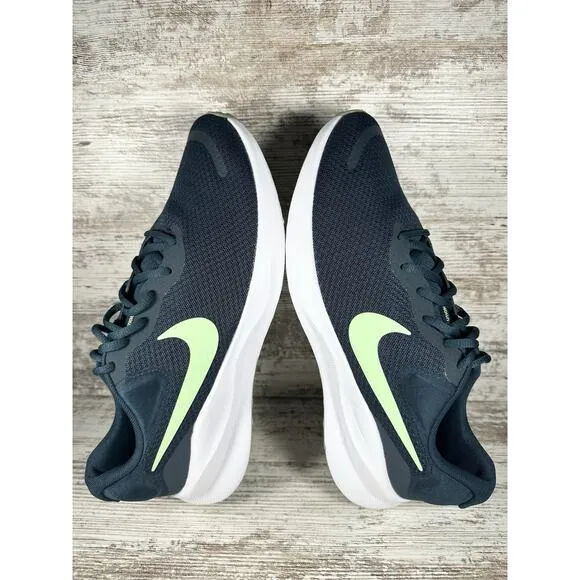 Men's Nike Revolution 7 Blue Green Running Shoes Sz 9.5 Athletic Gym EUC!