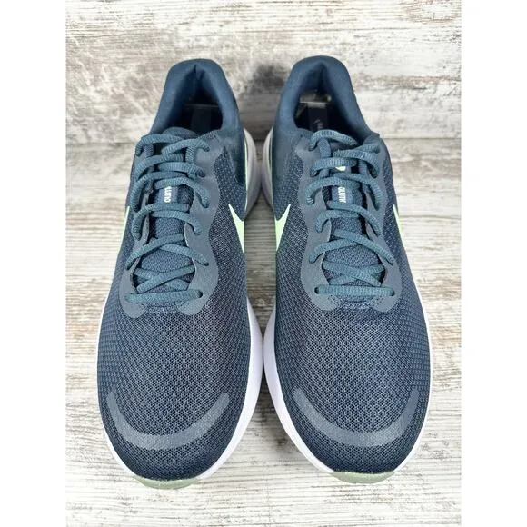 Men's Nike Revolution 7 Blue Green Running Shoes Sz 9.5 Athletic Gym EUC!