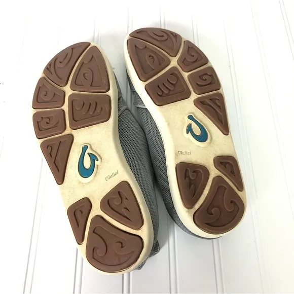 Men’s OluKai Nohea Gray Slip on Shoes