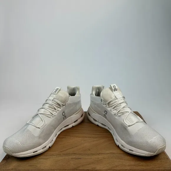 Mens On Cloudnova White Athletic Gym Running Sneakers Shoes Size 13 M GUC