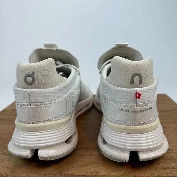 Mens On Cloudnova White Athletic Gym Running Sneakers Shoes Size 13 M GUC