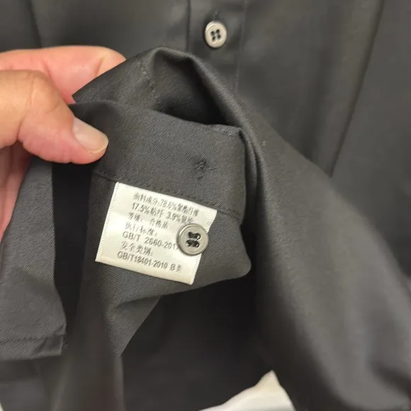 Men’s Paris logo Crystal slim fit  dress shirt Japan 5x =USA XL