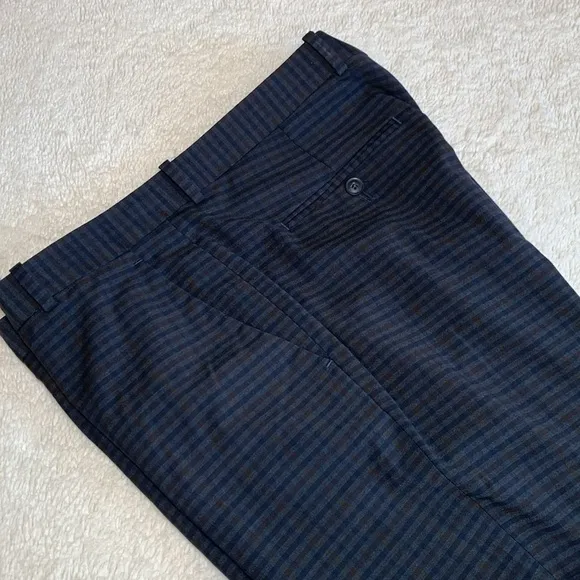 Men’s Perry Ellis Portfolio Slim Fit  Plaid Pants Size 33 x 30
