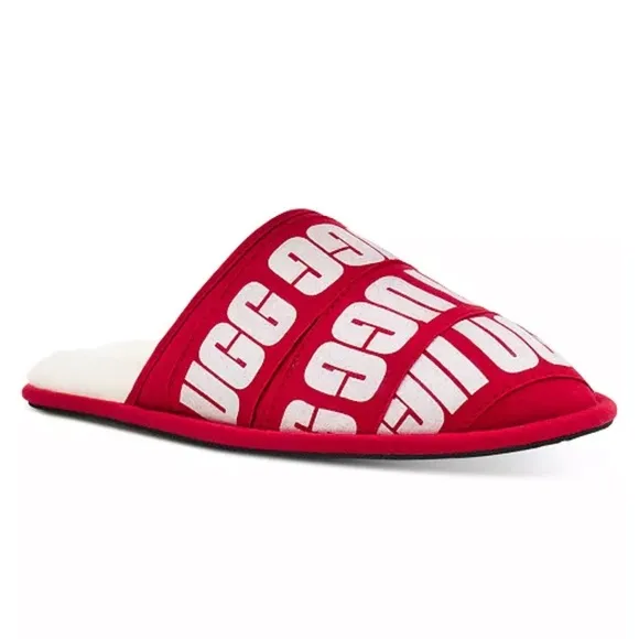 Men's Scuff Graphic Band Slippers