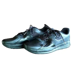 Men's Shoes for Crews Black Slip &amp; Oil Resistant Sneakers, Size USA 9