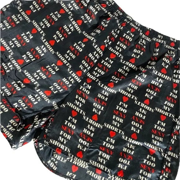 Mens Silk Boxer Shorts  “I’m Too Sexy For My Shorts” ! Sexy Sexy Mens Underwear