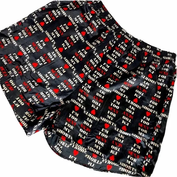 Mens Silk Boxer Shorts  “I’m Too Sexy For My Shorts” ! Sexy Sexy Mens Underwear
