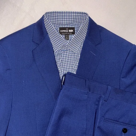 Men’s Slim Fit Suit from Express | 38 jacket, 32 pant   dress shirt