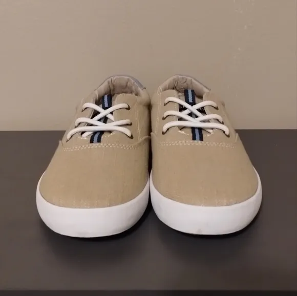 Mens Sperry Spinnaker Washable Sneaker, Classic Sneaker, Khaki Beige - NIB