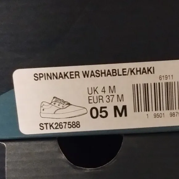 Mens Sperry Spinnaker Washable Sneaker, Classic Sneaker, Khaki Beige - NIB