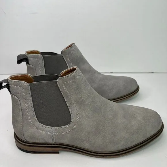 Men’s Steve Madden Greene Chelsea Boots Shoes Grey Size 9.5M #541