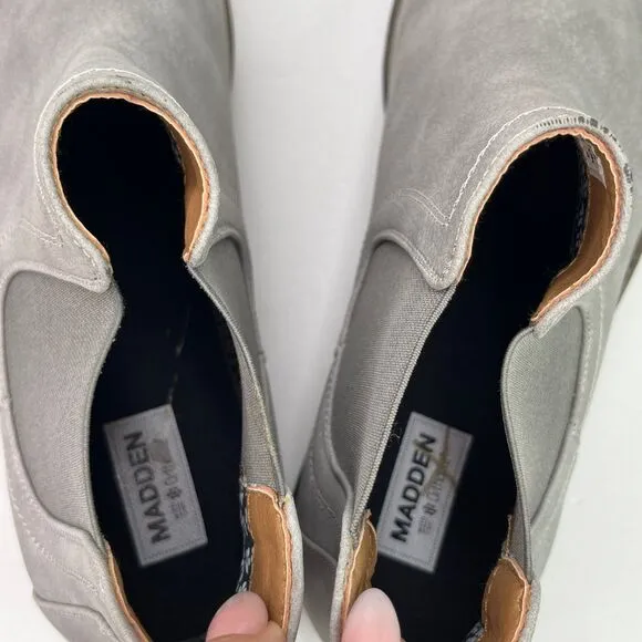 Men’s Steve Madden Greene Chelsea Boots Shoes Grey Size 9.5M #541