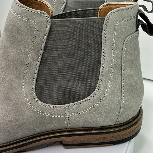 Men’s Steve Madden Greene Chelsea Boots Shoes Grey Size 9.5M #541