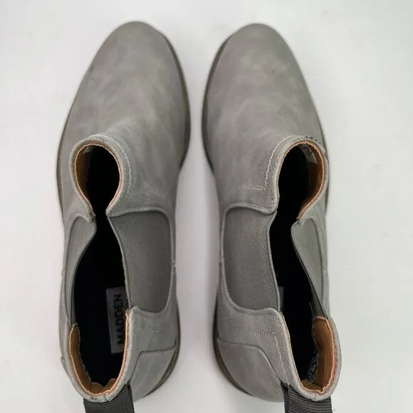 Men’s Steve Madden Greene Chelsea Boots Shoes Grey Size 9.5M #541