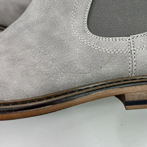 Men’s Steve Madden Greene Chelsea Boots Shoes Grey Size 9.5M #541