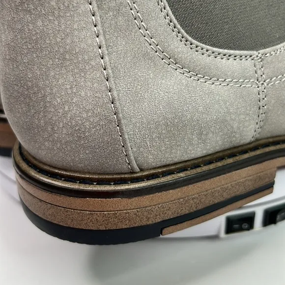 Men’s Steve Madden Greene Chelsea Boots Shoes Grey Size 9.5M #541