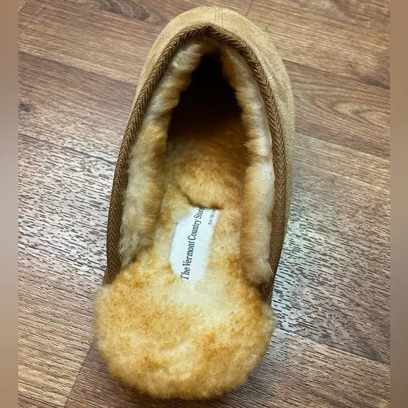 Men’s Suede Sheepskin Slippers Scuffs