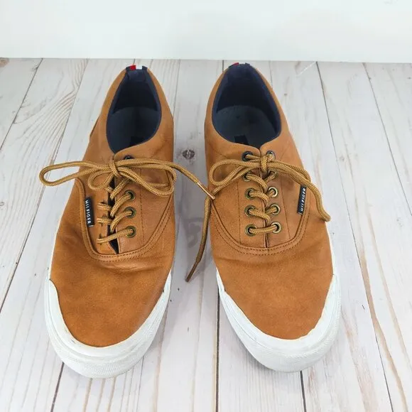 Men's Tommy Hilfiger Sneakers in Camel Brown Size 9