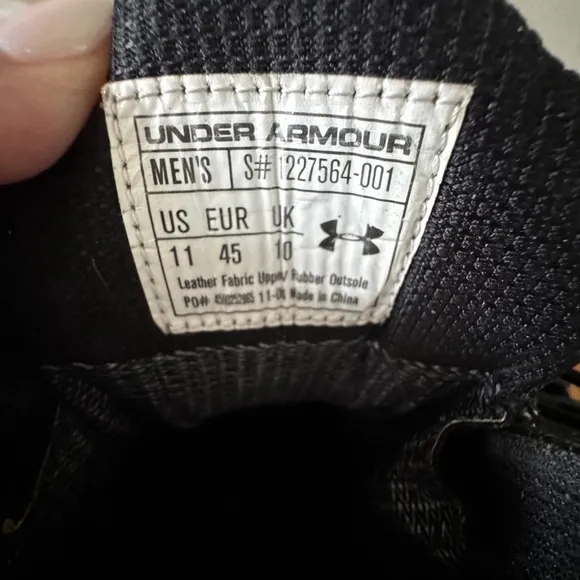 Men's Under Armour Speed Freek 7”Tactical Boots Black Size 11 Combat