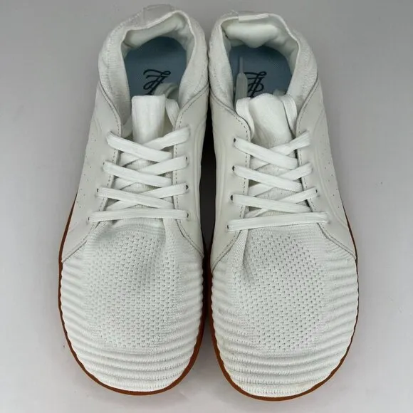 Mens White Cross Trainer Mesh Gum Sole Lace Up Size 43 Comfort Sneakers