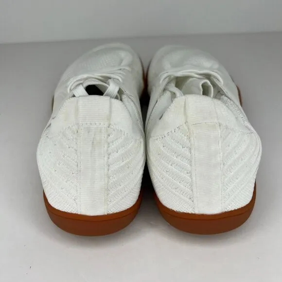 Mens White Cross Trainer Mesh Gum Sole Lace Up Size 43 Comfort Sneakers