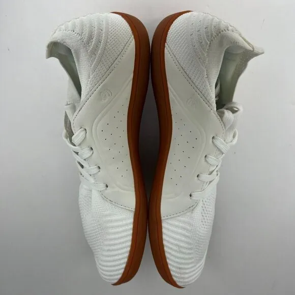 Mens White Cross Trainer Mesh Gum Sole Lace Up Size 43 Comfort Sneakers