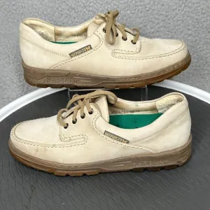 Mephisto City Hiker Shoes Women 8 Beige Suede Comfort Walking Portugal