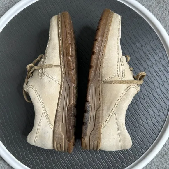 Mephisto City Hiker Shoes Women 8 Beige Suede Comfort Walking Portugal