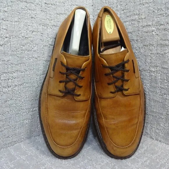 Mephisto Mens Size 10.5 US Brown Leather Lace Up Oxford Slip Resistant Shoes