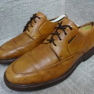 Mephisto Mens Size 10.5 US Brown Leather Lace Up Oxford Slip Resistant Shoes