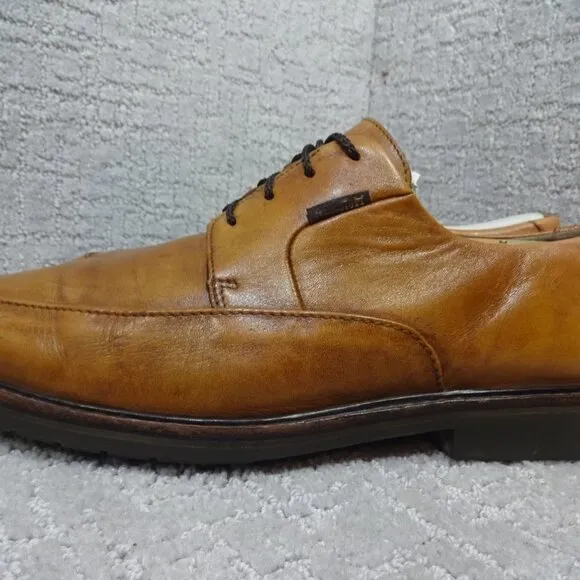 Mephisto Mens Size 10.5 US Brown Leather Lace Up Oxford Slip Resistant Shoes