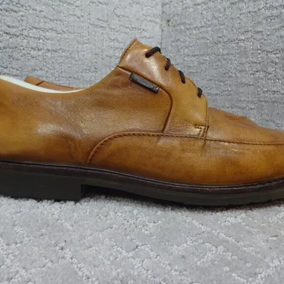 Mephisto Mens Size 10.5 US Brown Leather Lace Up Oxford Slip Resistant Shoes