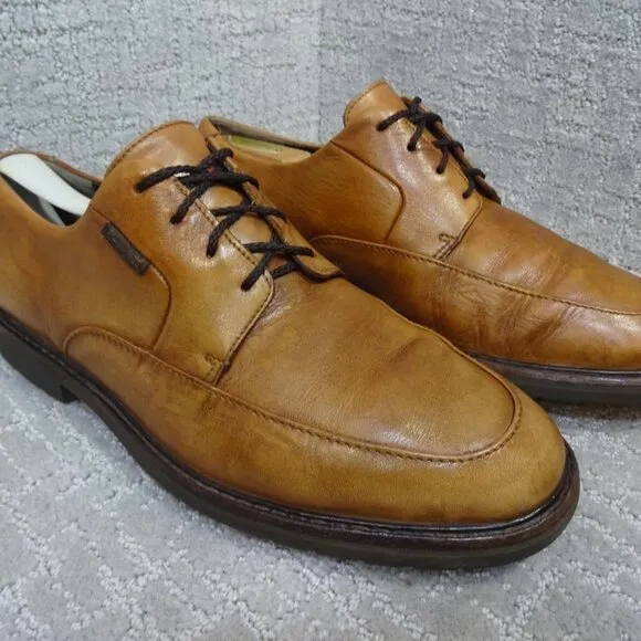 Mephisto Mens Size 10.5 US Brown Leather Lace Up Oxford Slip Resistant Shoes