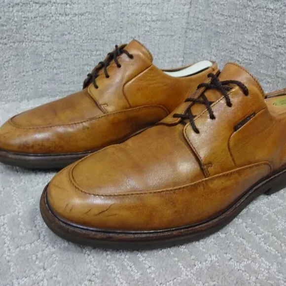 Mephisto Mens Size 10.5 US Brown Leather Lace Up Oxford Slip Resistant Shoes