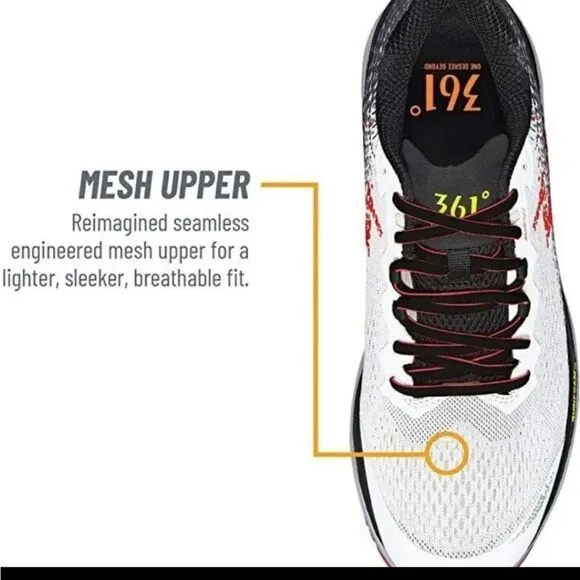 Meraki 361 Degrees number 3 Sneakers in White Hazard New in Box
