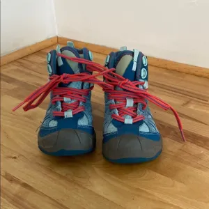 Merrell Blue Kids Capra Mid Waterproof Boots Size 10 1/2
