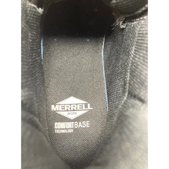 Merrell Boots Men's Size 7.5 M Work Fullbench Speed Mid Carbon Toe Black