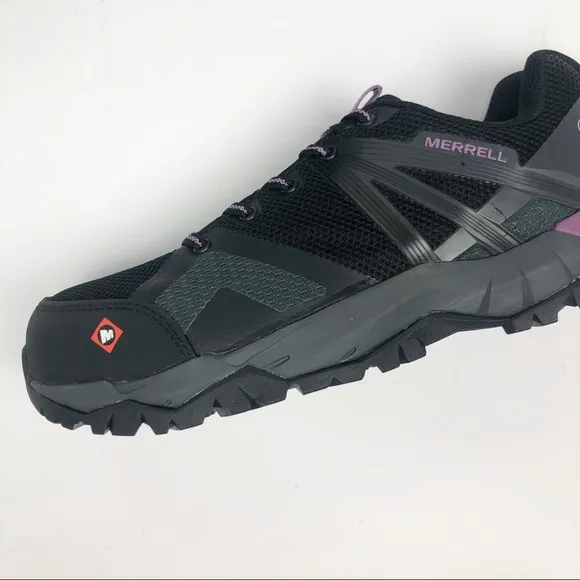 Merrell Fullbench 2 Steel Toe Black Work Shoes 9.5‎