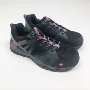 Merrell Fullbench 2 Steel Toe Black Work Shoes 9.5‎