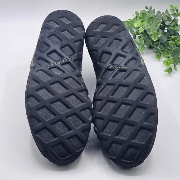 Merrell Jungle Moc Nubuck Leather Slip On Men's 12 Casual Shoe Black J60833Z